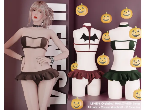 Alpha ILN Onaka Lingerie - The Sims 4 Custom Content