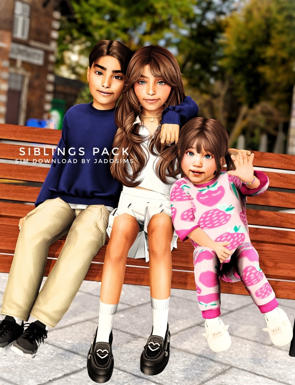 Alpha Siblings Pack (Sim Download) by shopwithflynnn - The Sims 4 Custom Content