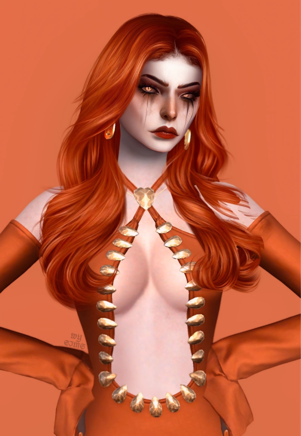 Alpha Pumpkin Sims by simsfinds - The Sims 4 Custom Content