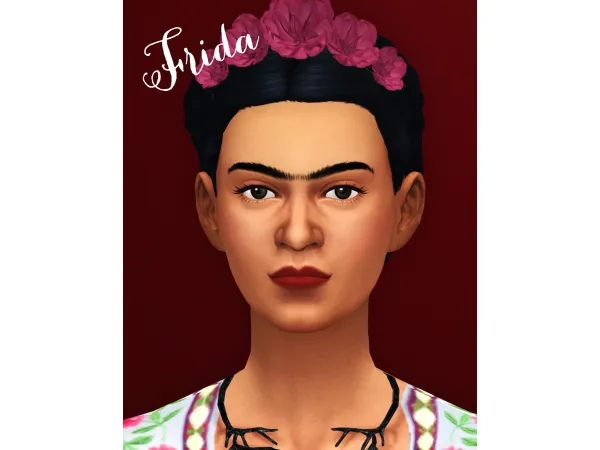 Maxis Match Frida Kahlo Sim for Download by femmeonamissionsims - The Sims 4 Custom Content