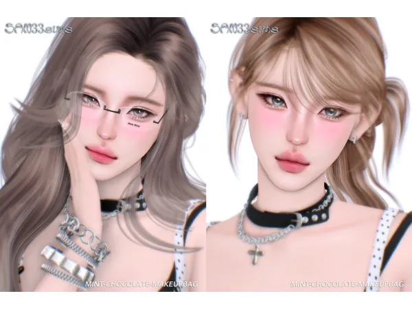 Alpha u3010333u3011Mint Chocolate makeupbag - The Sims 4 Custom Content