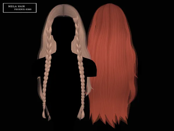 Alpha Neila Hair - The Sims 4 Custom Content