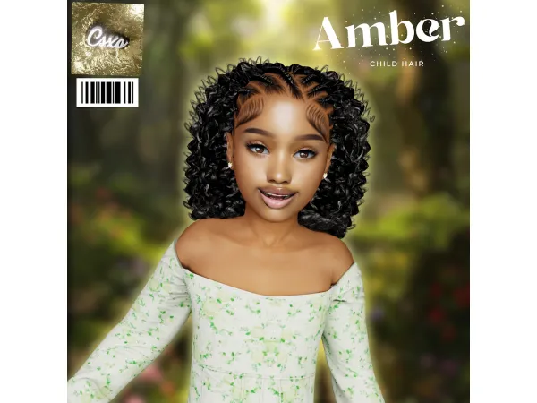 Amber Hair (Child Version) by cecesimsxo