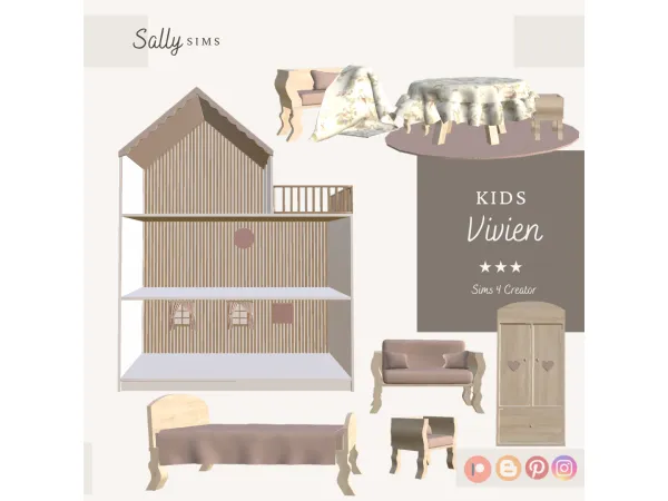 Alpha Kids Vivien - The Sims 4 Custom Content