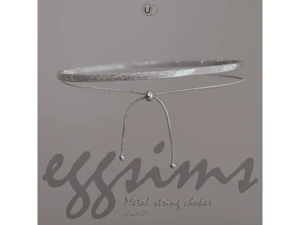 Alpha [EGGSIMS] metal sting choker - The Sims 4 Custom Content