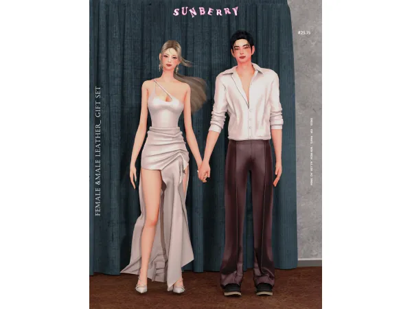 [SUNBERRY] #25.15 GIFT SET FEMALE & MALE Leather set