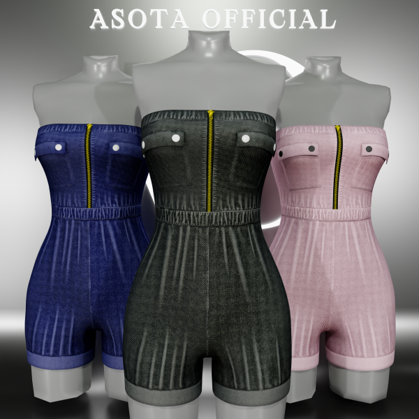 Alpha [ASOTA OFFICIAL] Ziya Outfit by asotaofficial - The Sims 4 Custom Content