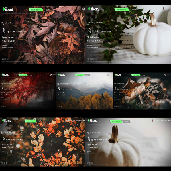 Mix Autumn Main Menu by simsfinds - The Sims 4 Custom Content