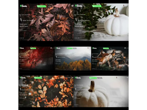Mix Autumn Main Menu by MrsBarbiex3 - The Sims 4 Custom Content