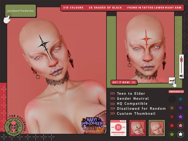 Sims 4 Specter V1 Tattoo
