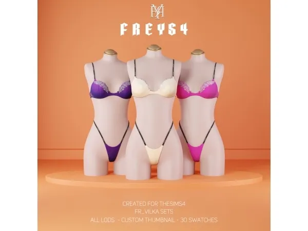 Alpha FR_Vilka Sets - The Sims 4 Custom Content