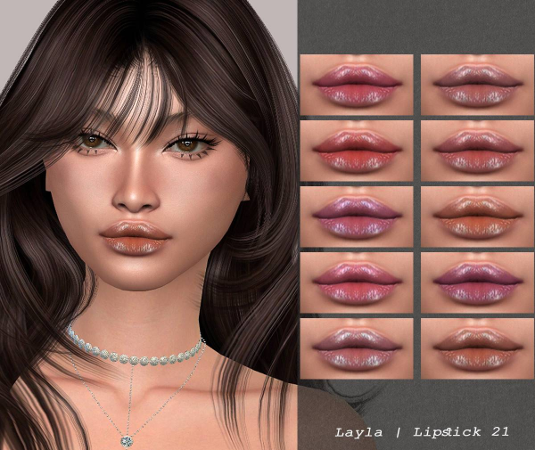 Alpha curseforge lipstick l21 by layla - The Sims 4 Custom Content