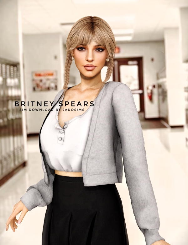 Alpha Britney Spears (Sim Download) by shopwithflynnn - The Sims 4 Custom Content