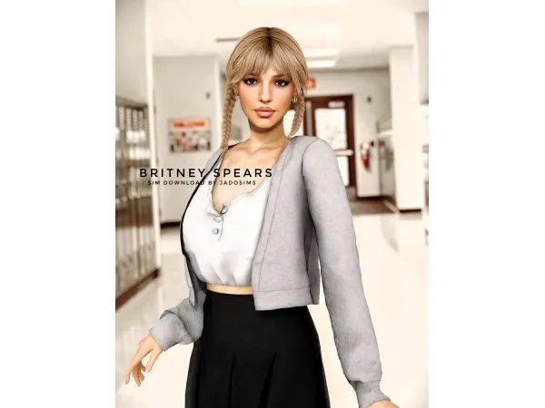 Alpha Britney Spears (Sim Download) - The Sims 4 Custom Content