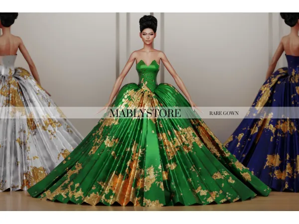 Sims 4 RARE GOWN by Mably