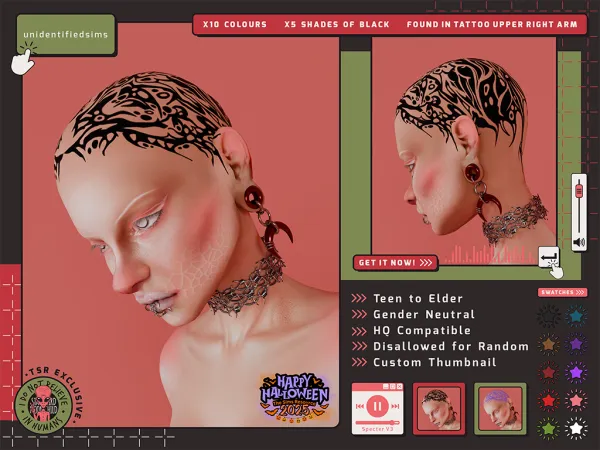 Sims 4 Specter V3 Tattoo