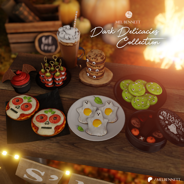 Mix Dark Delicacies Collection by melbennett - The Sims 4 Custom Content