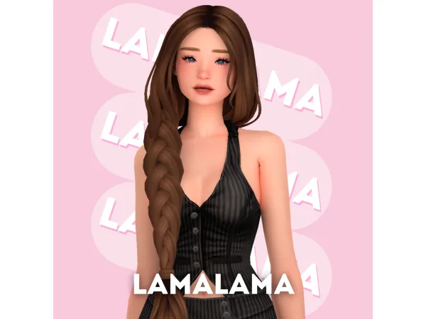 Sims 4 Hair Violet by lamalamalove
