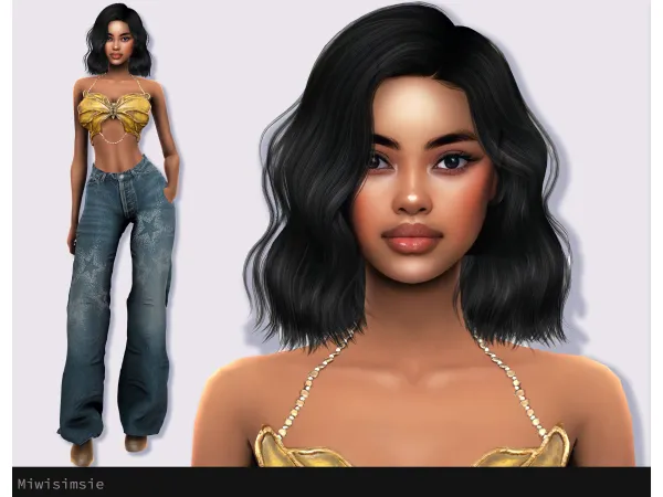 Sims 4 Maribel Wood By miwisimsie