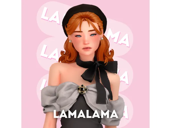 Maxis Match Hair Misti v1 by lamalamalove - The Sims 4 Custom Content