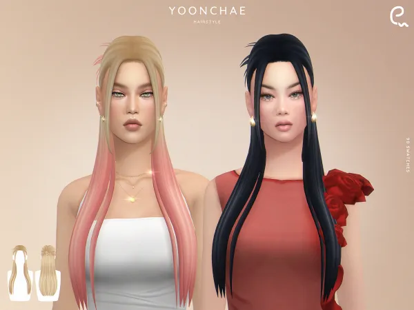Sims 4 [EnriqueS4] Yoonchae Hairstyle