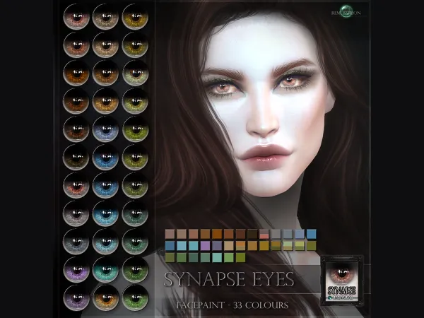 Alpha Synapse Eyes (Facepaint) - The Sims 4 Custom Content