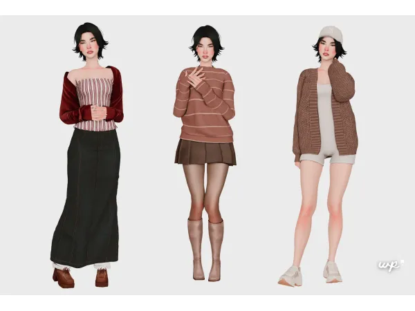 Sims 4 Fall Lookbook by wishfulplumbob