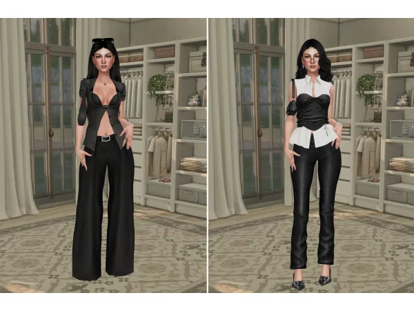 Alpha office lookbook by calmheartsims - The Sims 4 Custom Content