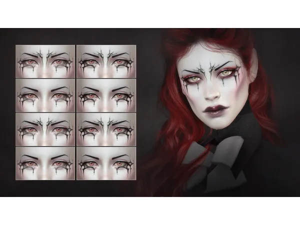 Alpha NOCTURNE EYELINER by Remussirion - The Sims 4 Custom Content