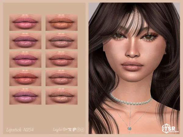 Sims 4 tsr - Lipstick N254