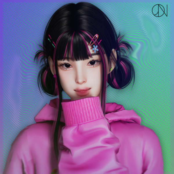 Alpha HAIR N12 HANNI ACC N4 HANNI PIN by simsfinds - The Sims 4 Custom Content