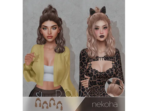 Alpha DOUX Nekoha - The Sims 4 Custom Content