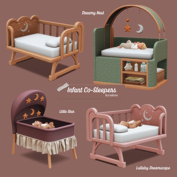 Mix Infant Co Sleepers by leosims4cc - The Sims 4 Custom Content