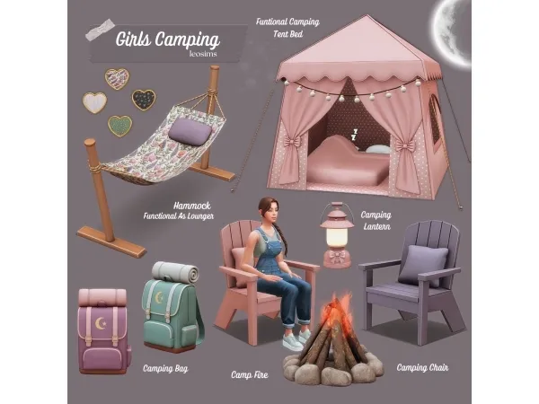 Mix Girls Camping - The Sims 4 Custom Content