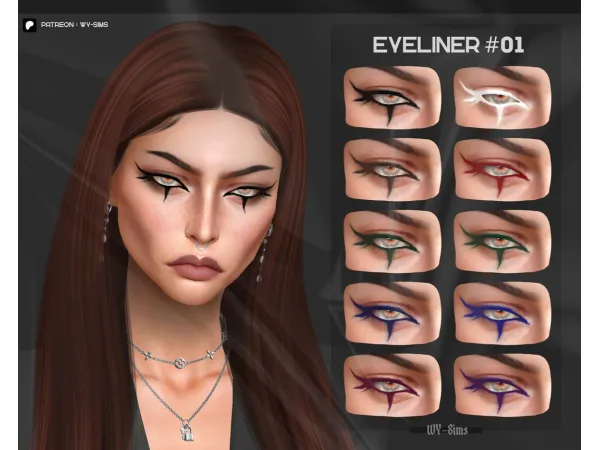 Sims 4 Eyeliner #01 by WY_Sims