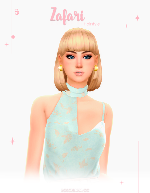 Maxis Match ZAFARI HAIRSTYLE by simsfinds - The Sims 4 Custom Content