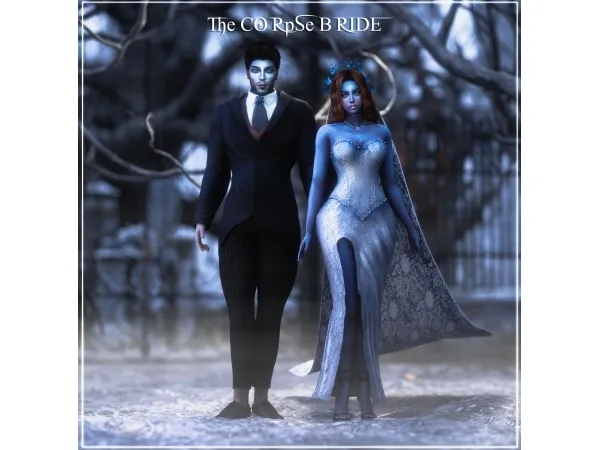 Alpha The Corpse Bride minie collections - The Sims 4 Custom Content