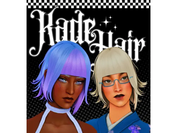 wotunciba kade hair v1 4t2 conversion by greatfairie - The Sims 2 Custom Content