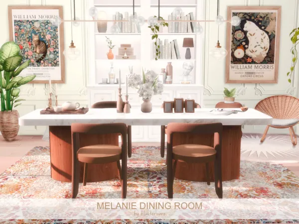 Melanie Dining Room by BlusterSims