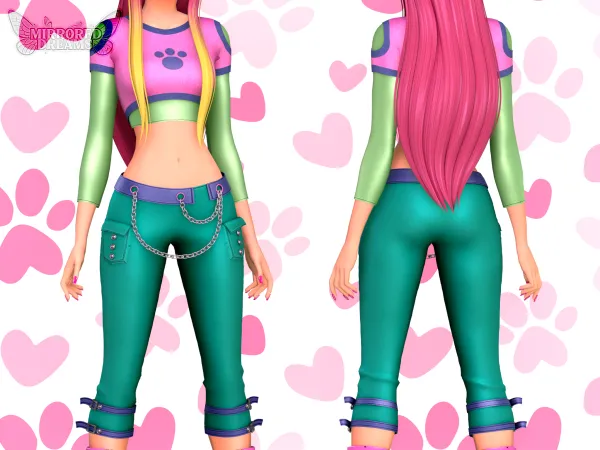 Mix Roxy Winx Outfit - The Sims 4 Custom Content
