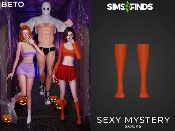 Alpha Velma (Socks) - The Sims 4 Custom Content