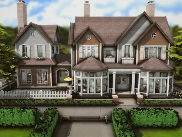 Maxis Match Suburban Family House (NO ) by plumbobkingdom - The Sims 4 Custom Content