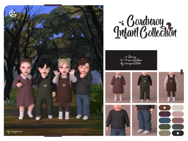 Maxis Match Corduroy Infant Collection - The Sims 4 Custom Content
