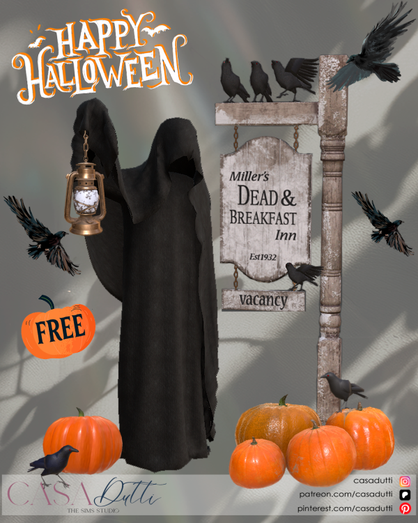 Alpha Happy Halloween by casadutti - The Sims 4 Custom Content