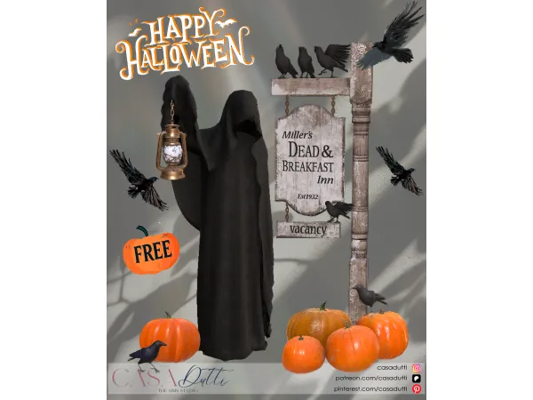 Alpha Happy Halloween - The Sims 4 Custom Content