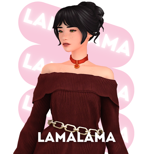 Maxis Match Hair Lucille by simsfinds - The Sims 4 Custom Content
