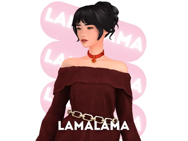 Sims 4 Hair Lucille by lamalamalove