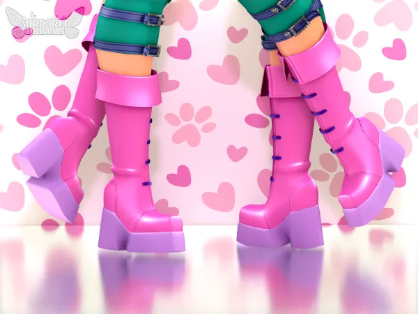 Mix Roxy Winx Boots - The Sims 4 Custom Content