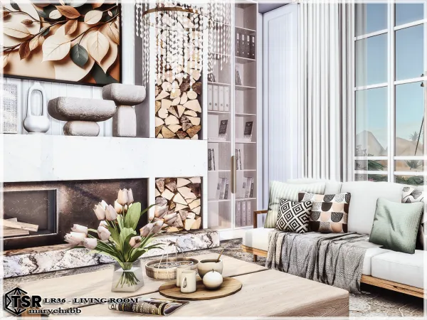 Mix LR36 Living Room - The Sims 4 Custom Content