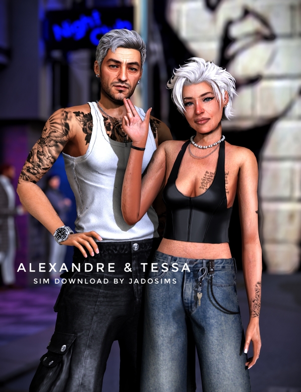 Alpha Alexandre Tessa (Sim Download) by shopwithflynnn - The Sims 4 Custom Content